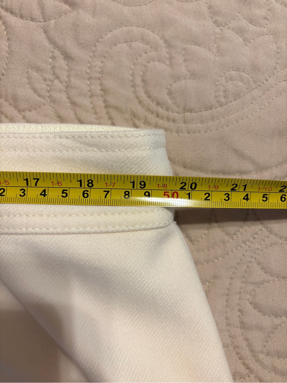 J.Crew Ivory Wool Mini Skirt Size 18 Lined Classic A-Line - Picture 10 of 10